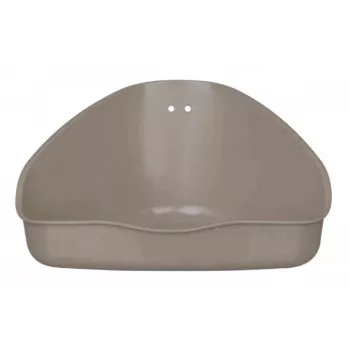 Bandeja sanitária aberta Trixie 62551 para coelhos, plástico, bronze, 360×300×210 mm