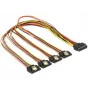 Cabo SATA DeLOCK 60158 0,5m SATA 15 pinos 4 x SATA 15 pinos multicolor