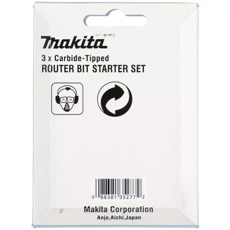 Conjunto de fresas Makita - 3 peças - para Makita DRT50Z