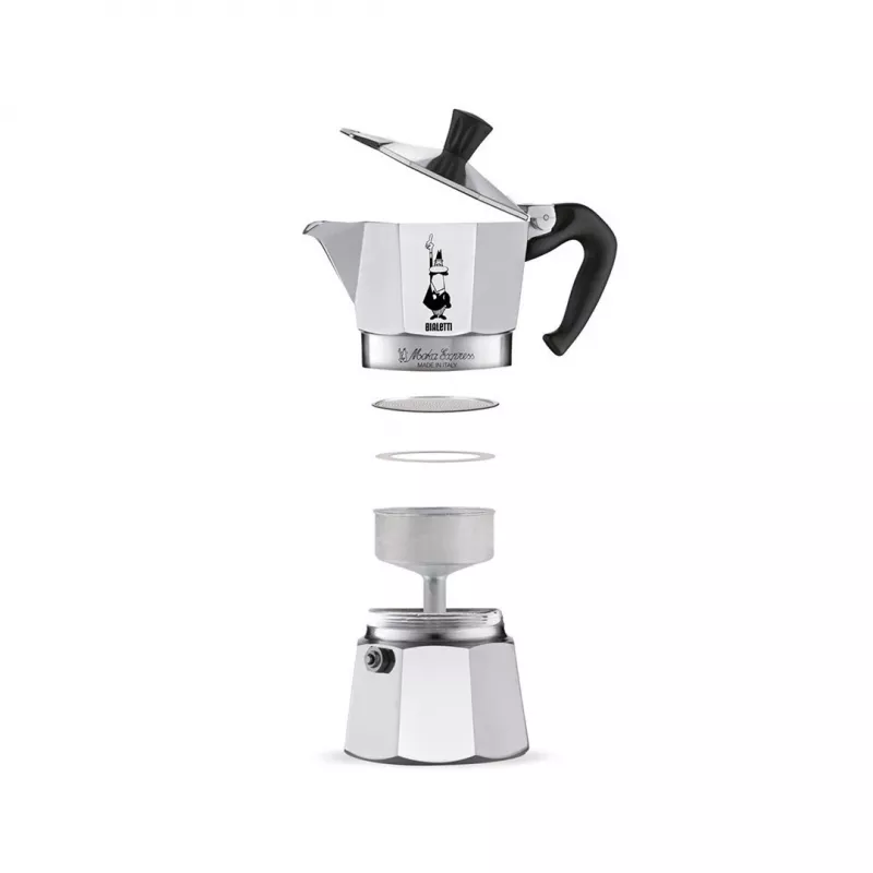 Cafeteira Moka Bialetti Moka Express 0,06 L alumínio, preto