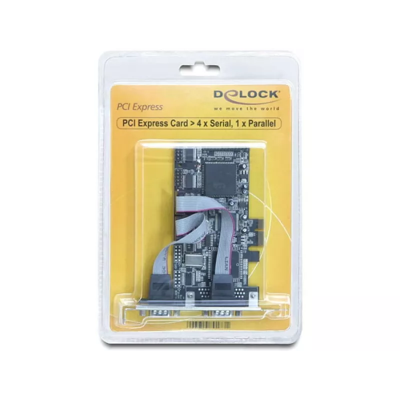 Placa PCI Express DeLOCK 89177 4 x série 1 x paralelo