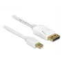 Cabo DisplayPort DeLOCK 83482 Mini DisplayPort 2 m Branco