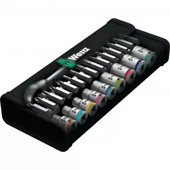 Conjunto de chaves de caixa Wera 8100 SA 10 28 peças