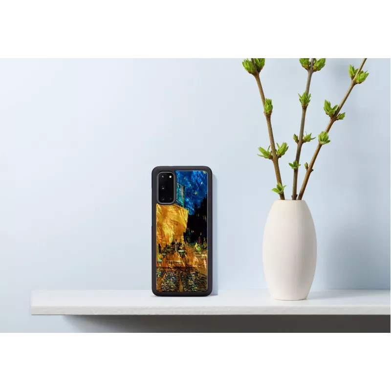 Capa de proteção iKins para Samsung Galaxy S20 – preto, design esplanada de café