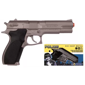 Pistola de dardos de brinquedo Pulio Police GONHER 45/0 15545 — modelo de mecanismo de mola de tiro único