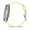 Garmin Venu 4 45 mm 010-03014-02 smartwatch, prateado com bracelete de silicone cor de limão