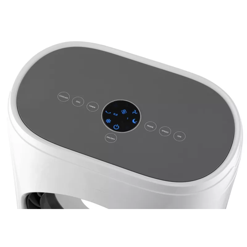 Ventilador de pé Concept Solution OV5220 — branco, 80 W, controlo tátil, 805 mm de altura