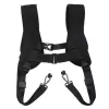 Correia de ombro dupla Puluz PU6002 correias ajustáveis para câmaras, suporte peitoral e dorsal portátil