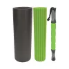 Schildkröt Fitness conjunto de 3 rolos de massagem preto, espuma verde 1 unid.