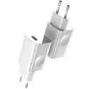 Carregador Baseus Quick Charger CCALL-BX02, 24 W max, USB Fast Charge 3.0, branco, 100–240 V