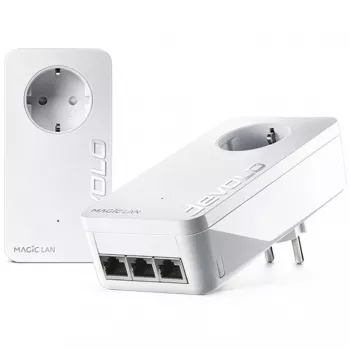 devolo Magic 2 LAN triple Powerline Starter Kit Powerline até 2.400 Mbit/s, 3x Gigabit LAN (por unidade)