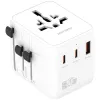 Adaptador de viagem 20W GaN Nomad 2xUSB-C + 1xA