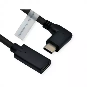 ROLINE 11.04.5496-10 - 2 m - USB Type-C - USB Type-C - macho - fêmea - angular (11.04.5496)