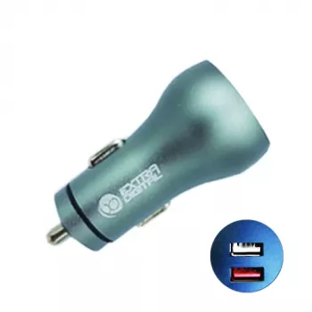 Carregador USB 2.0 + USB 3.0: 12V-24V, 30W, QC3.0