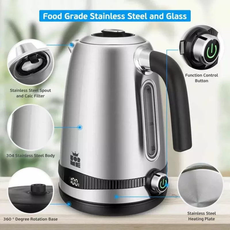 Chaleira elétrica Forme FKS-817 1,7 l 2200 W preto