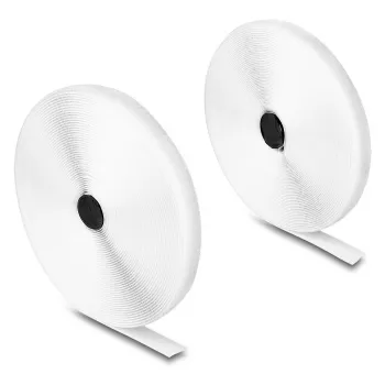 Fita de velcro heavy-duty DeLOCK C 15 m x L 20 mm branca