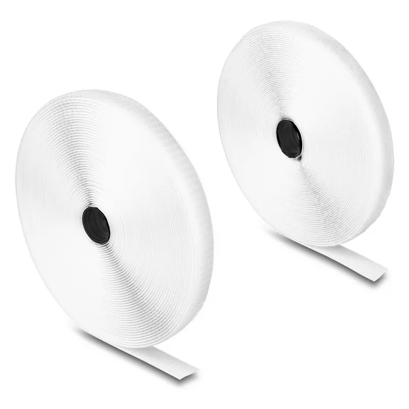 Fita de velcro heavy-duty DeLOCK C 15 m x L 20 mm branca