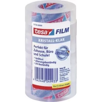 Fita adesiva Tesa 57726-00000-01 15 mm x 33 m transparente, pack de 6