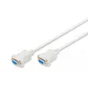 Cabo de ligação null modem Assmann. D-Sub9 M/M. 3,0 m. Coberturas de encaixe. be (AK-610100-030-E)