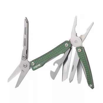 Multiferramenta Nextool NE20050 10-em-1 multiferramenta compacta, verde, 10 ferramentas, 83 g, fechada 6,8 cm