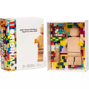 LEGO Minifigura de madeira, decoração madeira