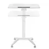 Mesa móvel para portátil MACLEAN MC-453W com ajuste de altura pneumático, altura máx. 109 cm