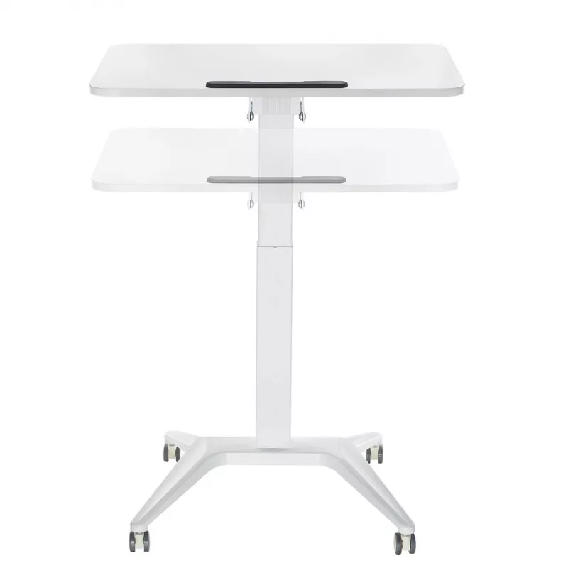 Mesa móvel para portátil MACLEAN MC-453W com ajuste de altura pneumático, altura máx. 109 cm