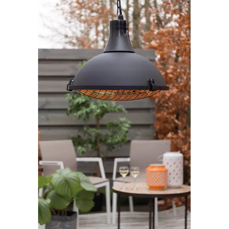 Sunred IND-2100H - Aquecedor de teto 2100 W, preto