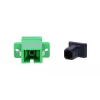 Adaptador Extralink SC/APC Single Mode Simplex verde