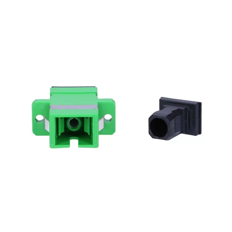 Adaptador Extralink SC/APC Single Mode Simplex verde