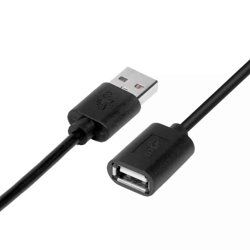 Cabo de extensão USB AM-AF 1,8 m preto
