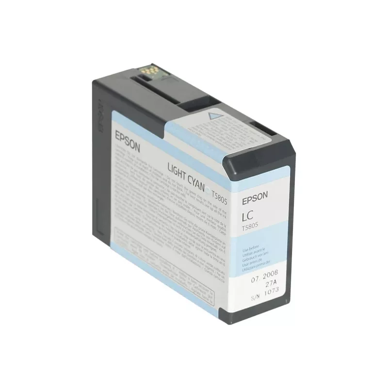 Epson embalagem individual ciano-claro T580500, ciano-claro, tinta pigmentada, 80 ml, 1 unidade, embalagem individual