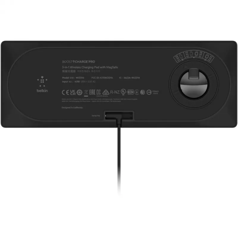 Carregador sem fios Belkin BOOST↑CHARGE PRO carregamento rápido preto
