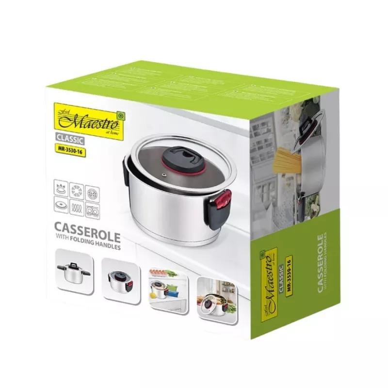 Panela Maestro MR-3530-16 com pegas rebatíveis 1,6 l