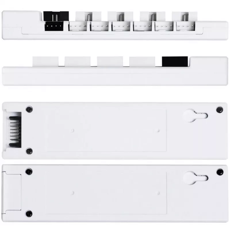 Hub USB e PWM Lian Li EDGE HUB EG-HUB01W — 4× USB, 6× PWM, branco