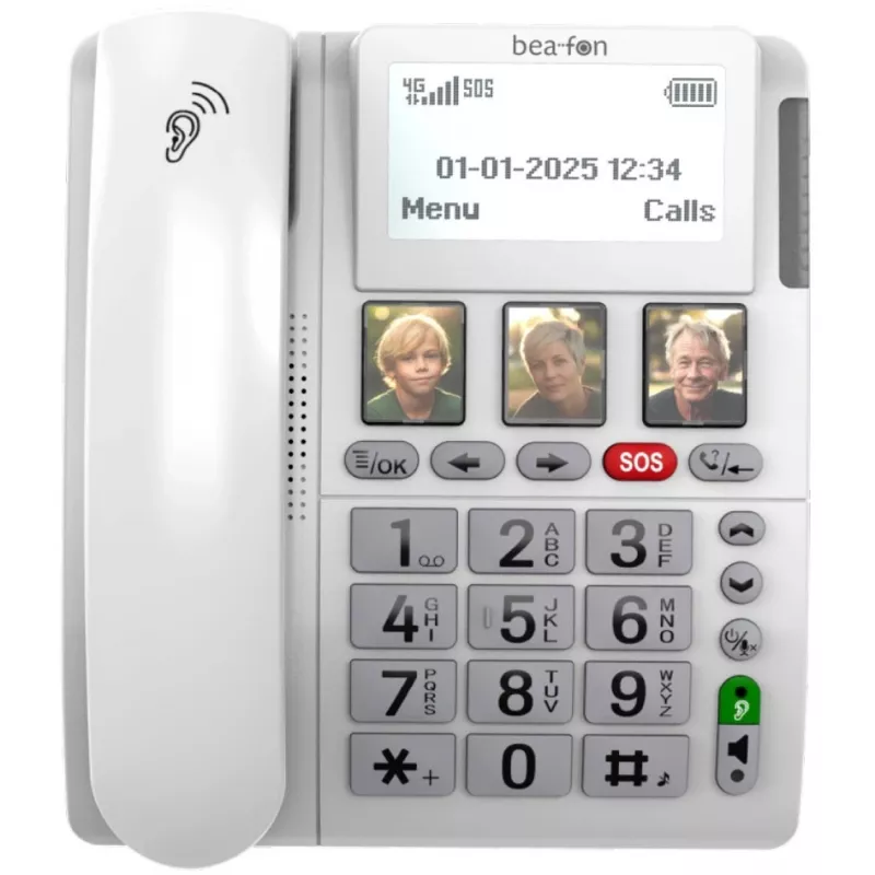 Bea-fon ML10 LTE (Telefone fixo 4G) Branco incl. pulseira SOS