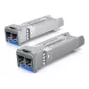 Transceptor de fibra ótica SFP+ Ubiquiti UACC-OM-SM-10G-D-2 10 Gbps 1310 nm LC Single-Mode 10 km (pack de 2)