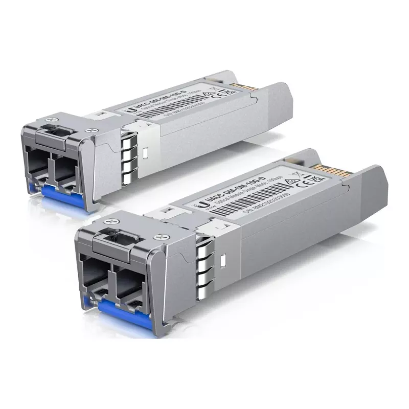 Transceptor de fibra ótica SFP+ Ubiquiti UACC-OM-SM-10G-D-2 10 Gbps 1310 nm LC Single-Mode 10 km (pack de 2)