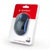 Rato ótico sem fios Gembird MUSW-4B-03-B, RF, ambidestro, 1600 DPI, 4 botões, alimentado a pilhas, azul/preto