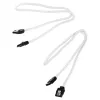Corsair CC-8900253 Premium Sleeved cabo SATA, 60 cm, 2 unidades, branco