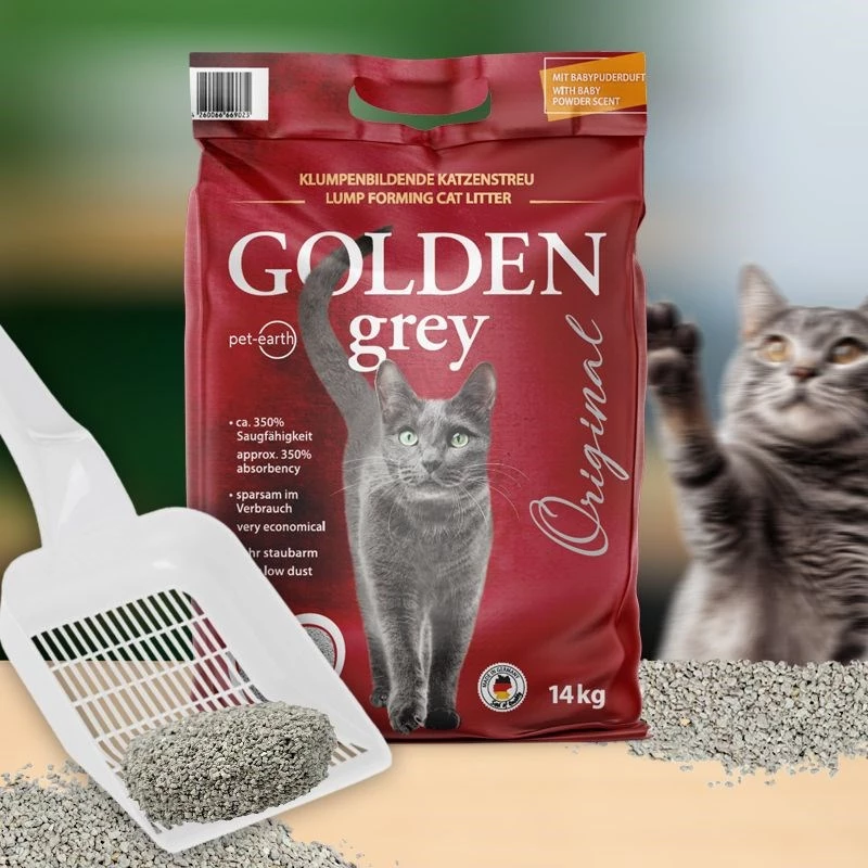 GOLDEN Grau Original - Areia para gatos de bentonite - 7 kg