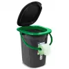GreenBlue GB320BG sanita portátil de campismo em balde, preto/verde