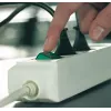 Régua de tomadas Brennenstuhl Eco-Line com interruptor 10 tomadas preta 3 m 1159300010, preta, cabo de ligação H05VV-F 3G1,5 3,0 m