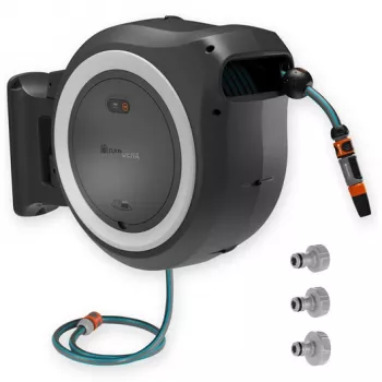 Gardena PowerRoll XL 18V caixa de mangueira de parede a bateria, 35 m, sem bateria