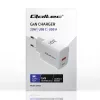 Carregador GaN QOLTEC 51823 20W fonte USB, saída 5V/20V