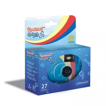 Máquina fotográfica descartável subaquática GT Photo GT27WP — 27 fotografias