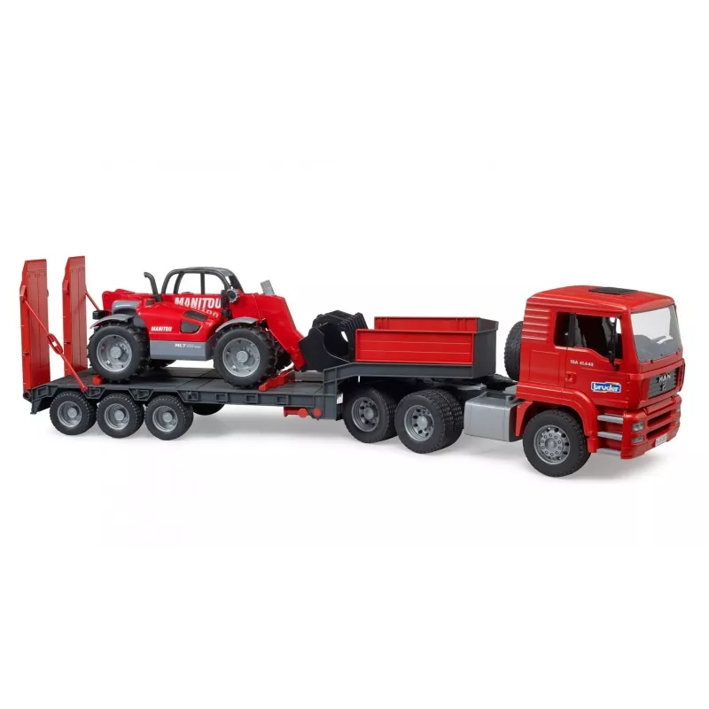 Conjunto de veículos BRUDER MAN TGA camião carregador com carregador Manitou