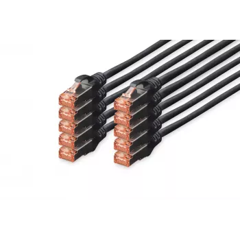 Cabo de rede Digitus DK-1644-005-BL-10 preto