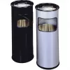 Balde de lixo Durable 333023 17 L redondo metal prateado