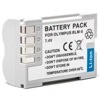 Bateria recarregável extra digital PS-BLM5 7,2V 1200mAh para câmaras e dispositivos portáteis